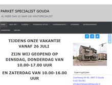 Tablet Screenshot of parketspecialistgouda.nl